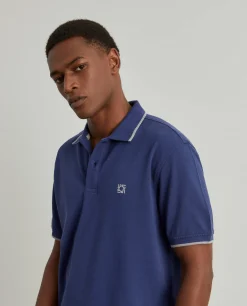 Polo piqué em algodão