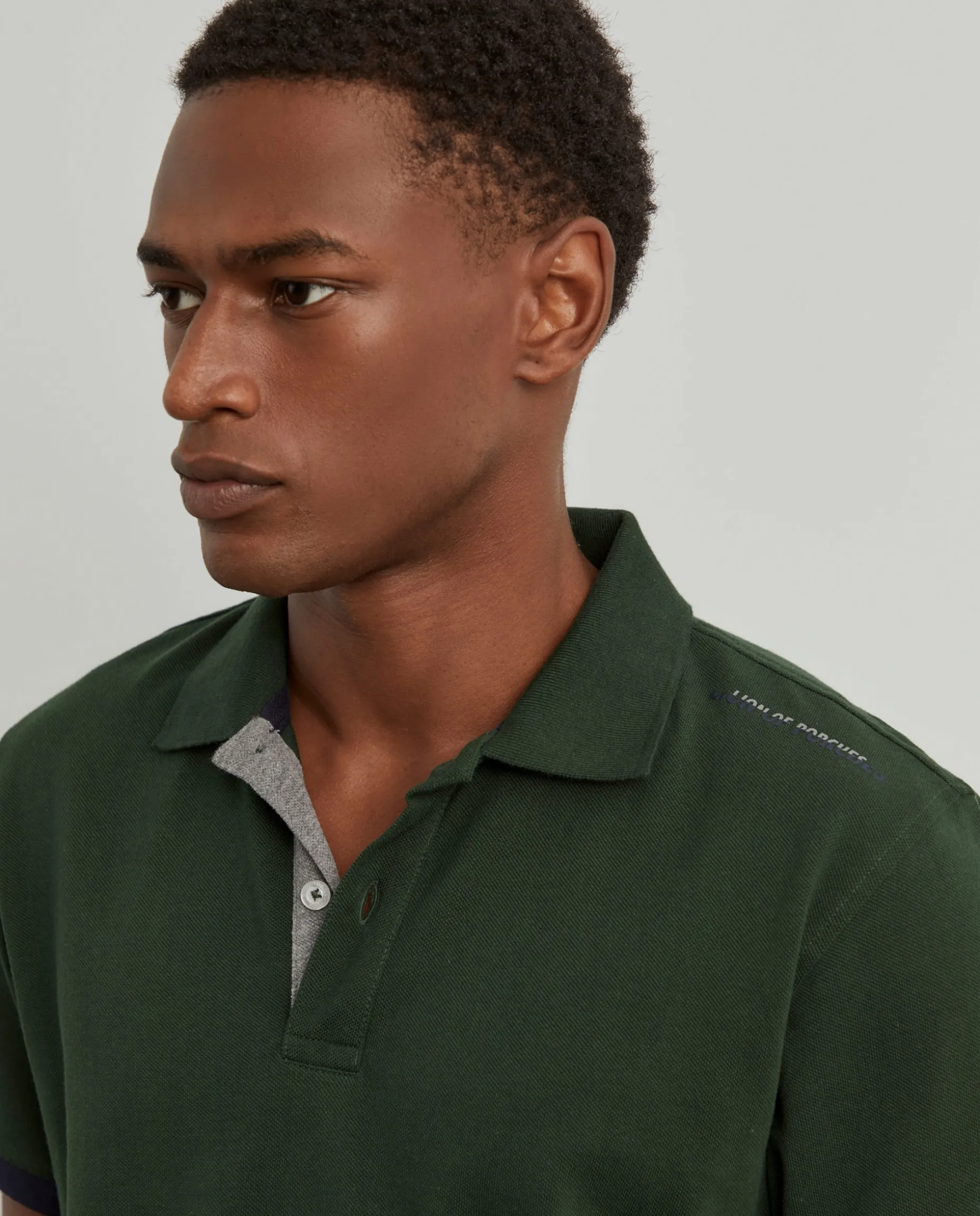 Polo piqué em algodão