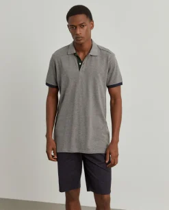 Polo piqué em algodão