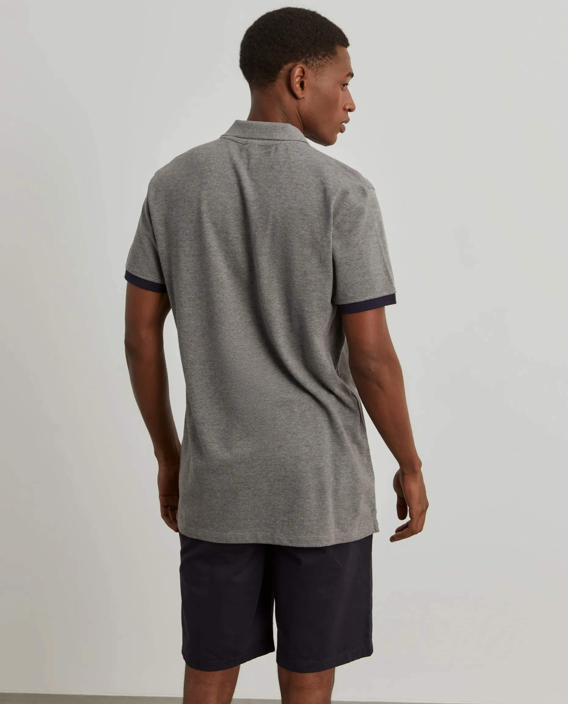 Polo piqué em algodão