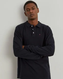 Polo piqué manga comprida