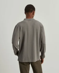 Polo piqué manga comprida