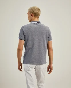 Polo piqué regular fit com riscas