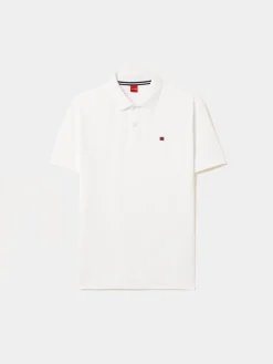 Polo piqué regular fit em algodão