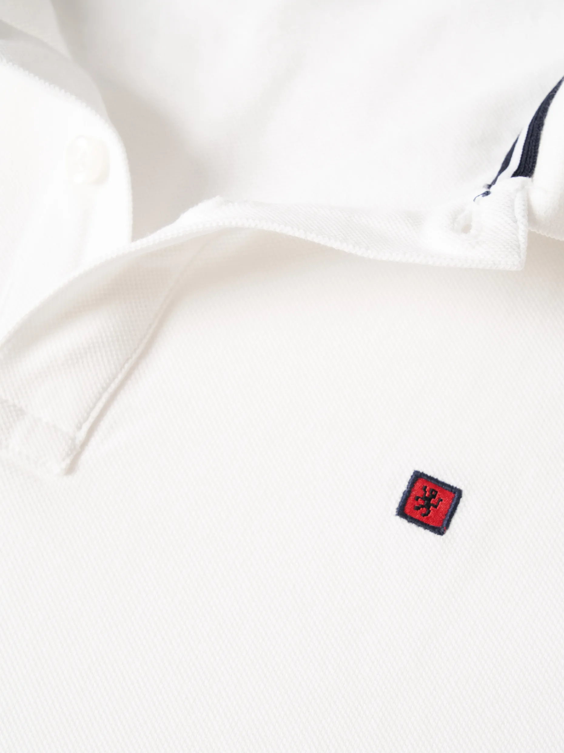 Polo piqué regular fit em algodão