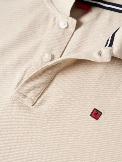 Polo piqué regular fit em algodão