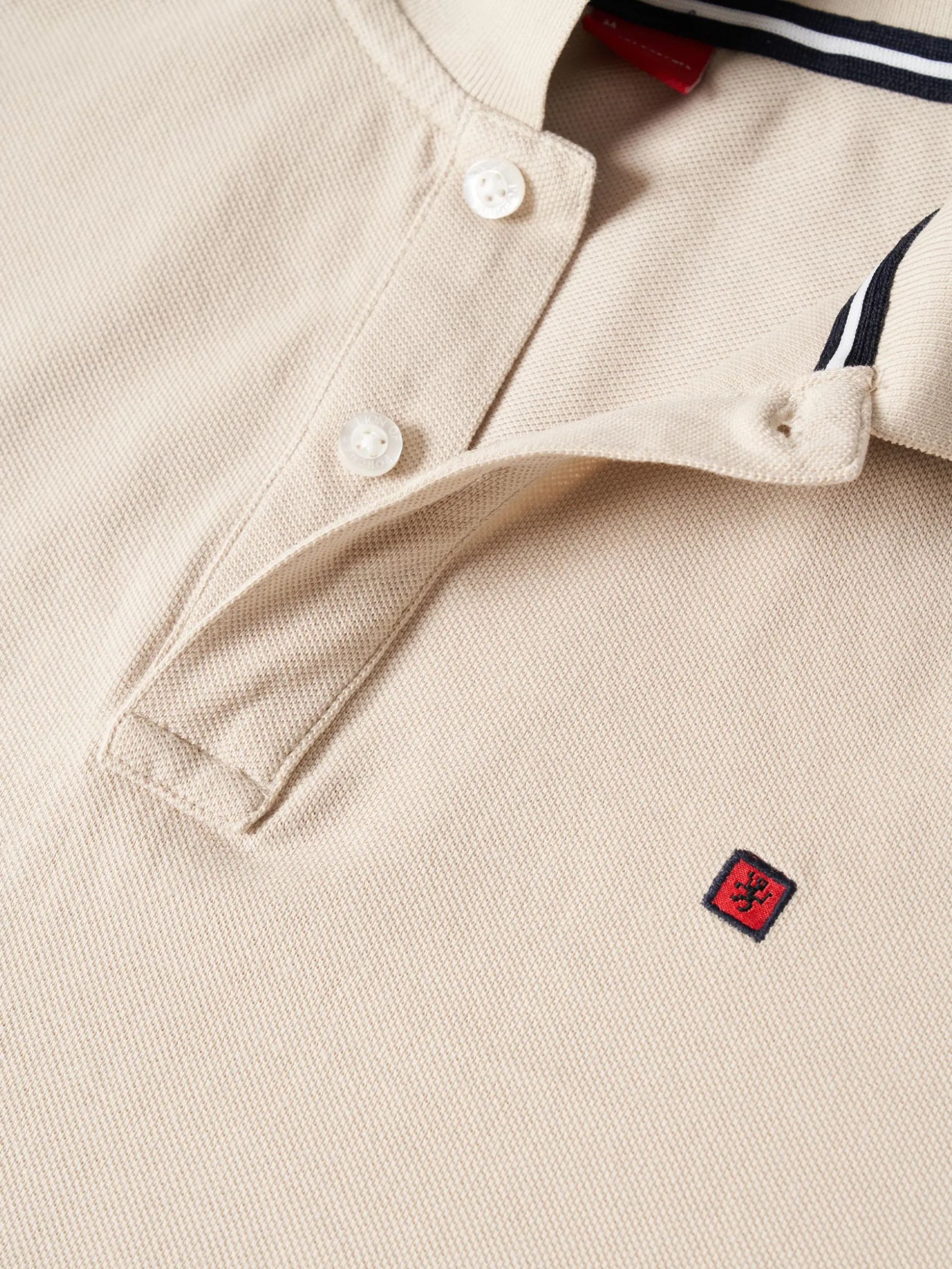 Polo piqué regular fit em algodão