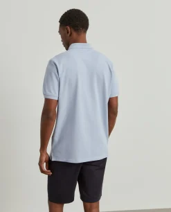 Polo piqué regular fit em algodão