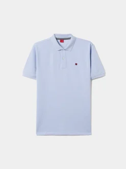 Polo piqué regular fit em algodão