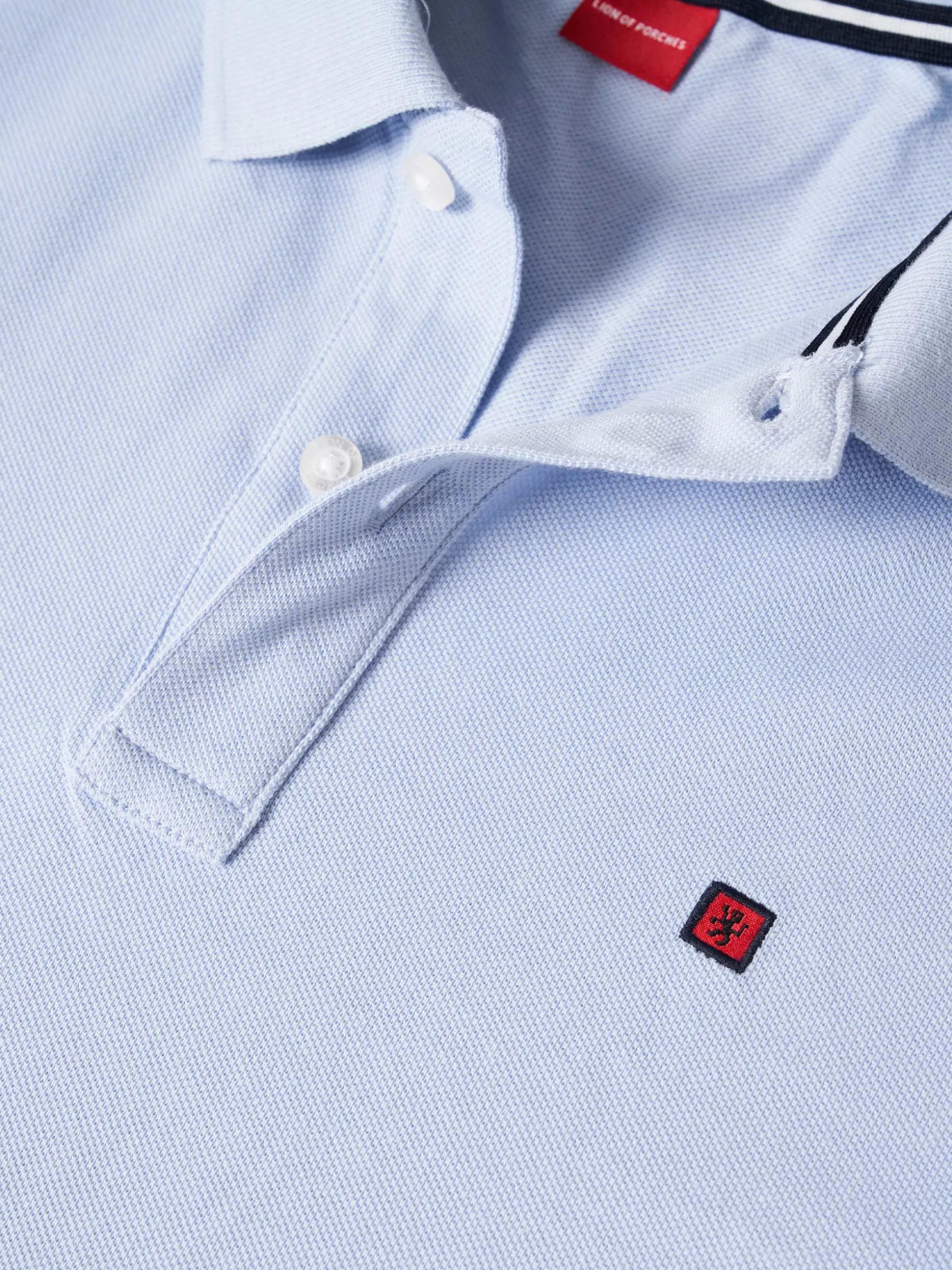 Polo piqué regular fit em algodão