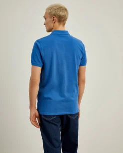 Polo piqué regular fit em algodão