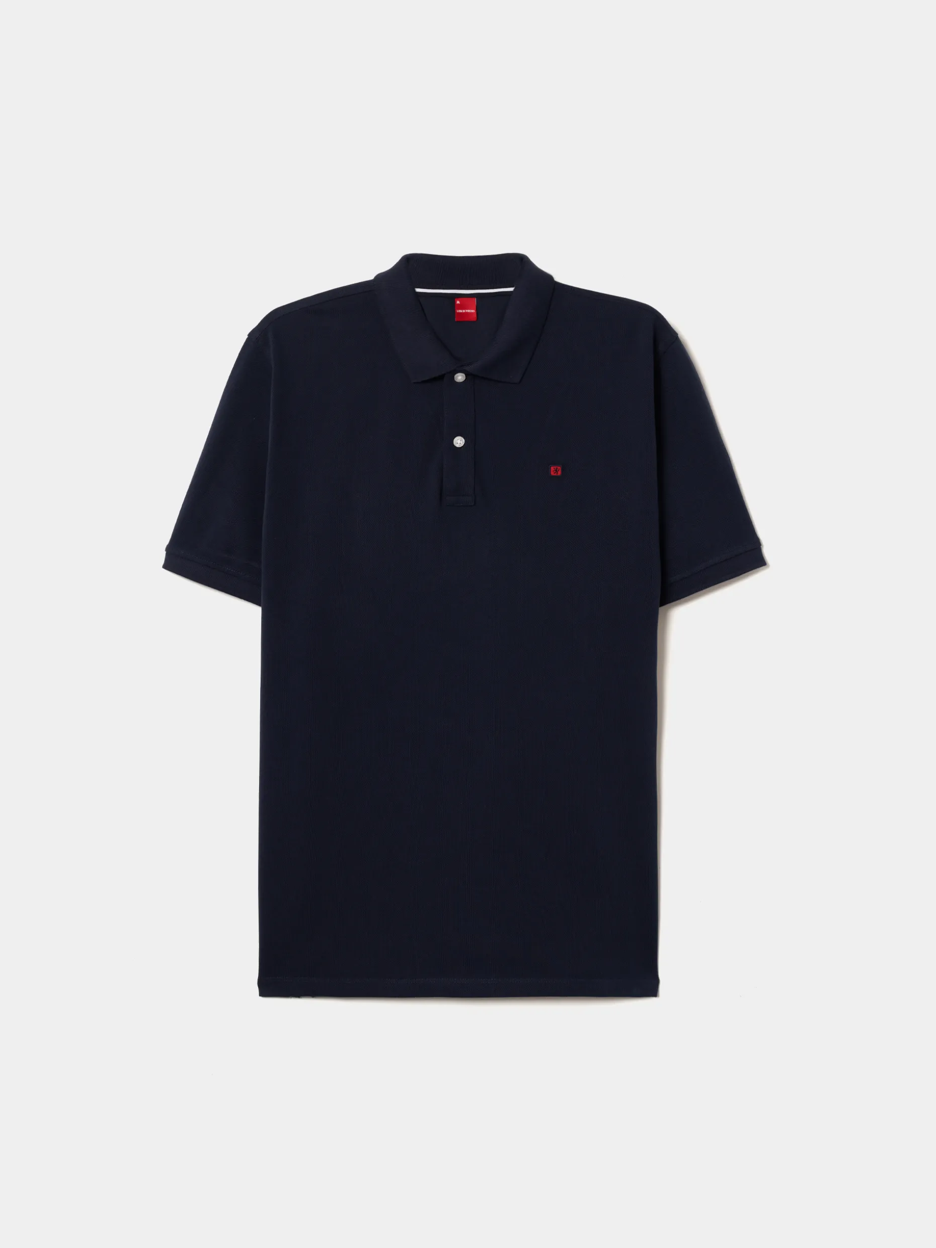Polo piqué regular fit em algodão