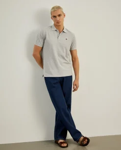 Polo piqué regular fit em algodão