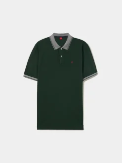 Polo piqué regular fit em algodão