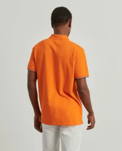 Polo piqué slim fit em algodão