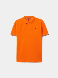 Polo piqué slim fit em algodão