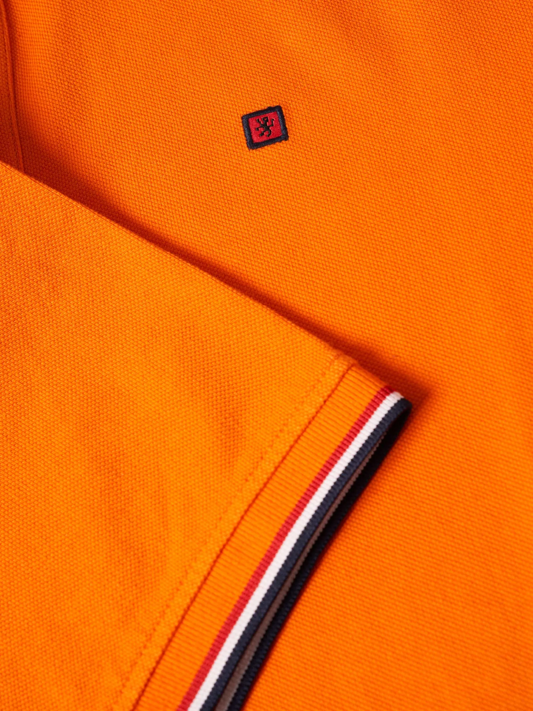 Polo piqué slim fit em algodão