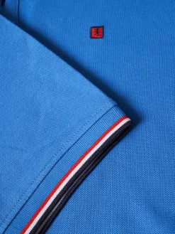 Polo piqué slim fit em algodão