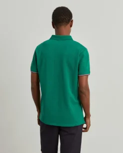 Polo piqué slim fit em algodão