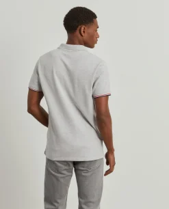 Polo piqué slim fit em algodão