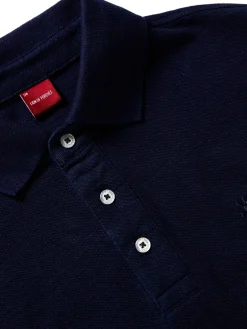 Polo piqué slim fit em algodão