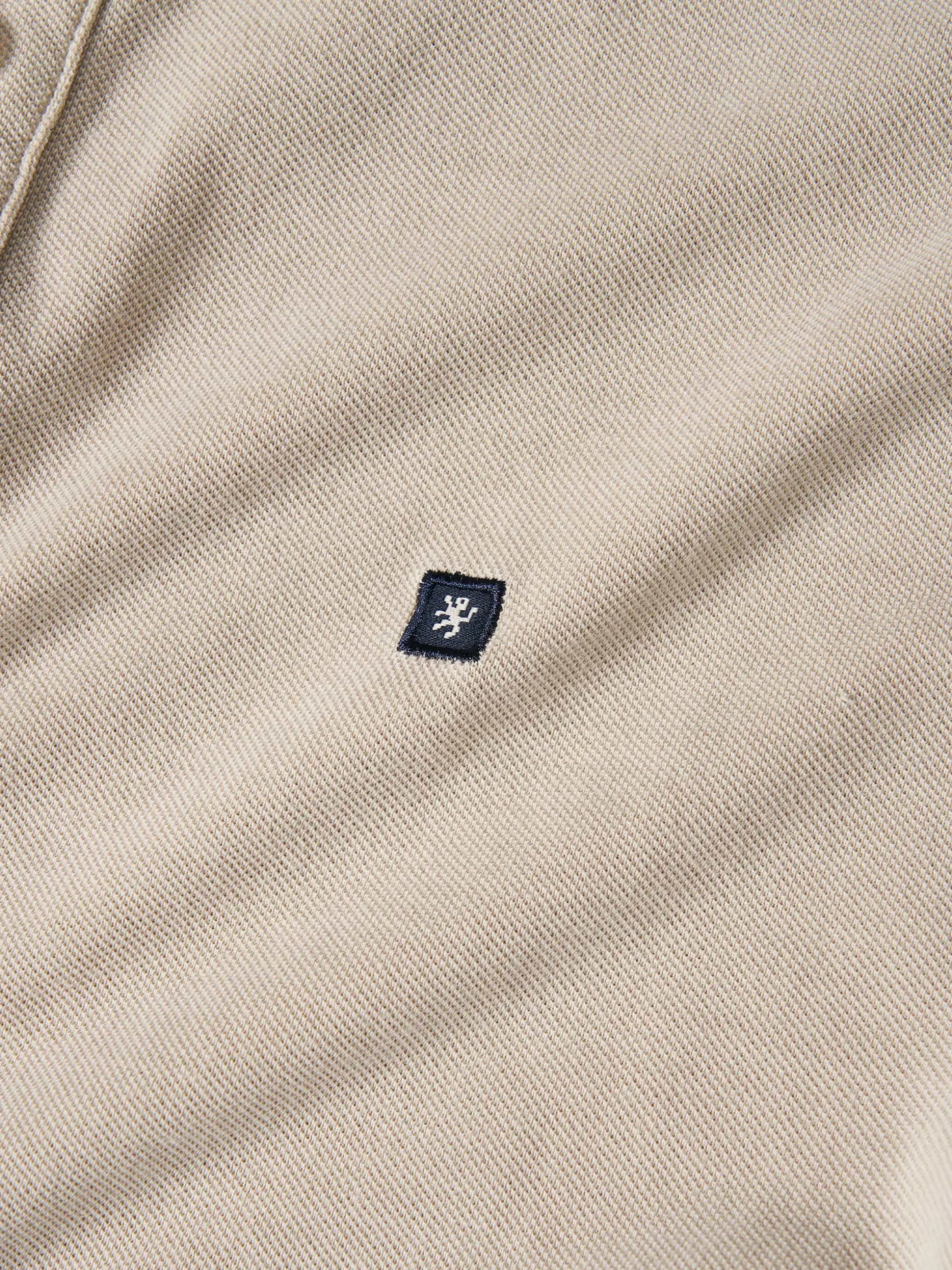 Polo piqué slim fit garment dye