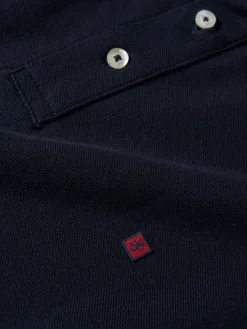 Polo piqué slim fit manga comprida