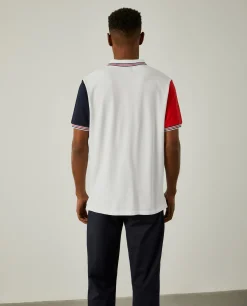 Polo piqué slim fit tricolor