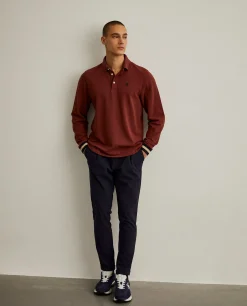 Polo regular fit de manga comprida