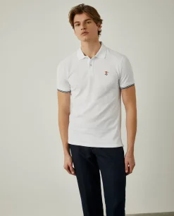 Polo slim fit 100% algodão