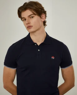 Polo slim fit 100% algodão