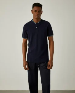 Polo slim fit 100% algodão