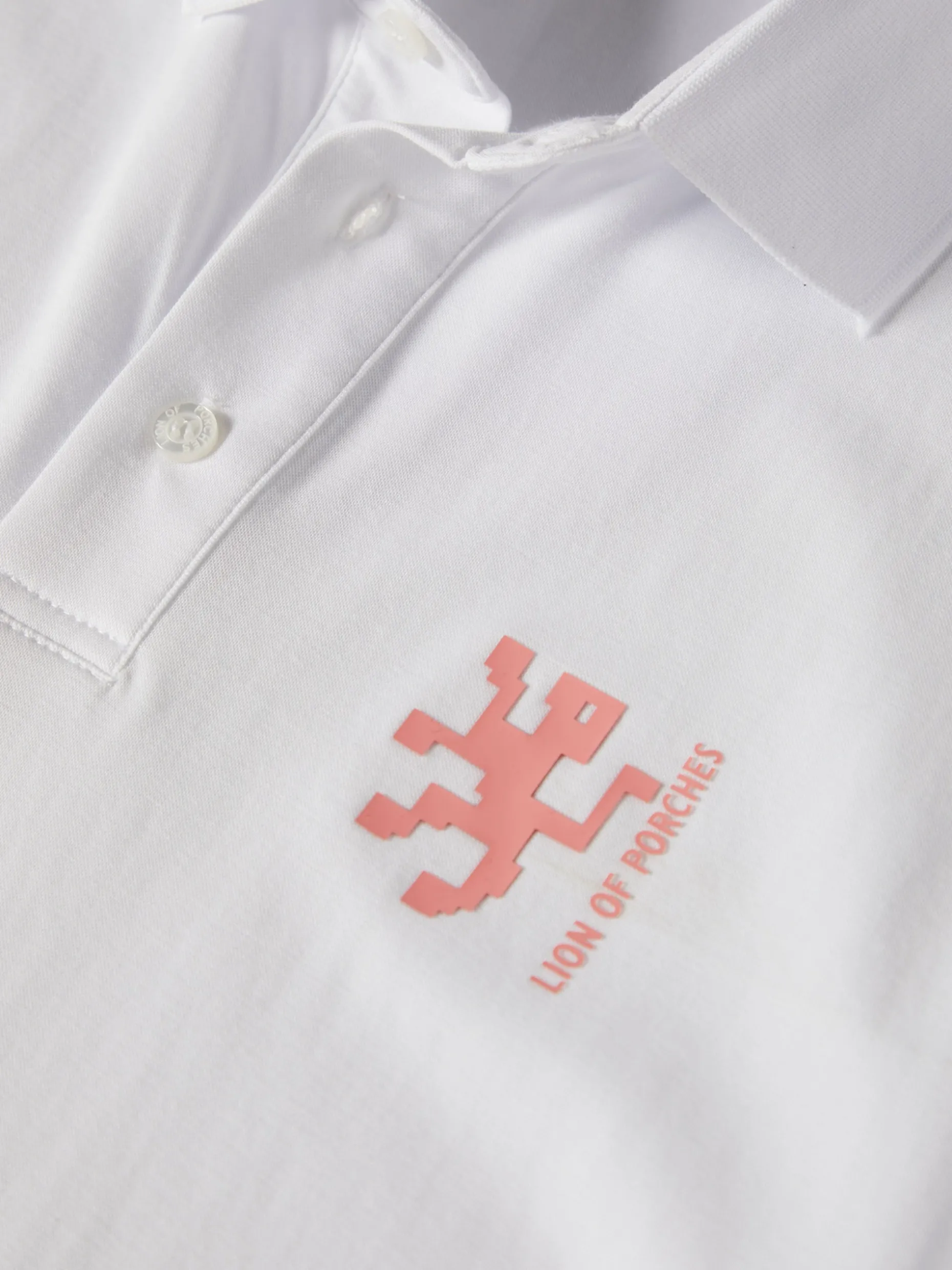 Polo slim fit com risca em contraste