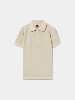 Polo slim fit de algodão