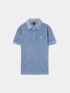 Polo slim fit de algodão