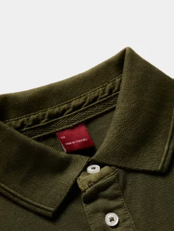 Polo slim fit de algodão