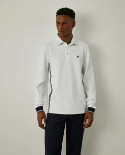 Polo slim fit de manga comprida