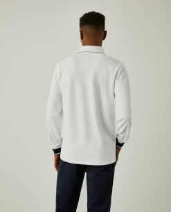 Polo slim fit de manga comprida