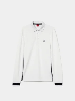 Polo slim fit de manga comprida