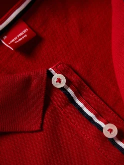 Polo slim fit em algodão