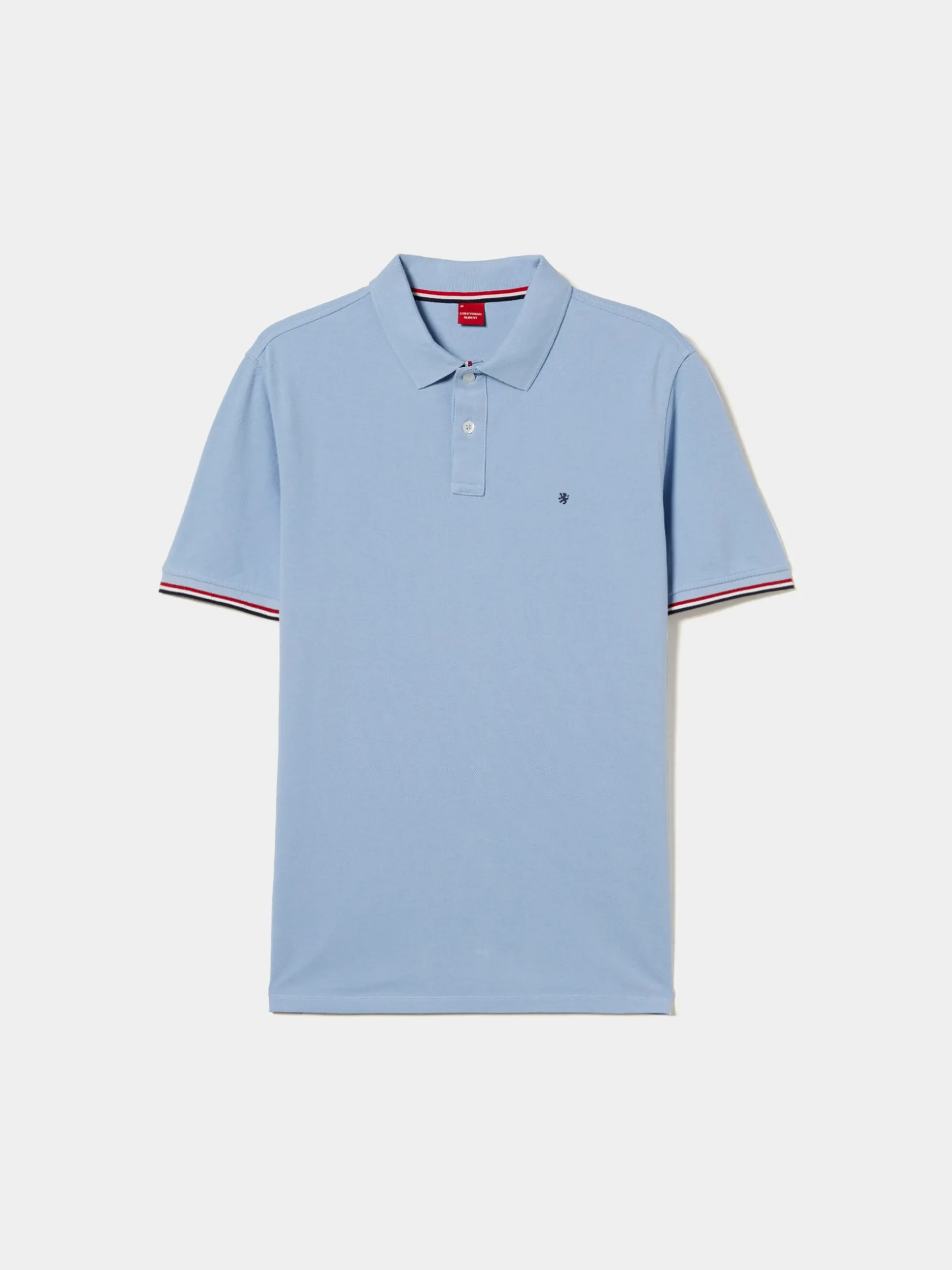 Polo slim fit em algodão