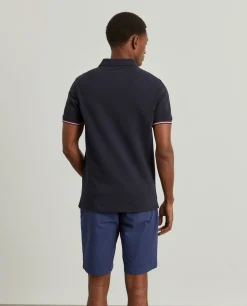 Polo slim fit em algodão