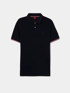 Polo slim fit em algodão