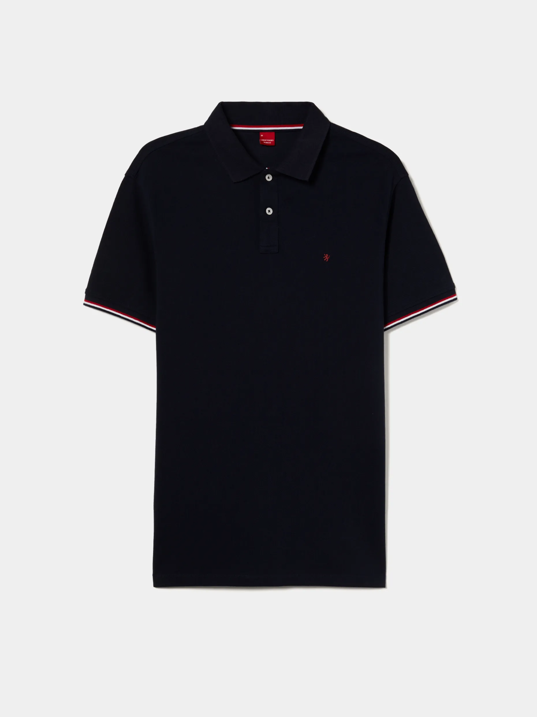 Polo slim fit em algodão