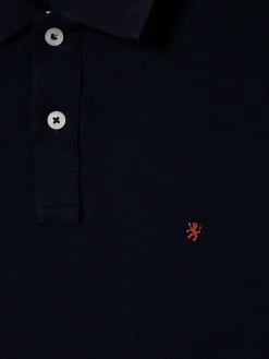 Polo slim fit em algodão