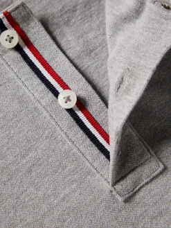 Polo slim fit em algodão