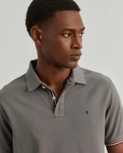 Polo slim fit em algodão