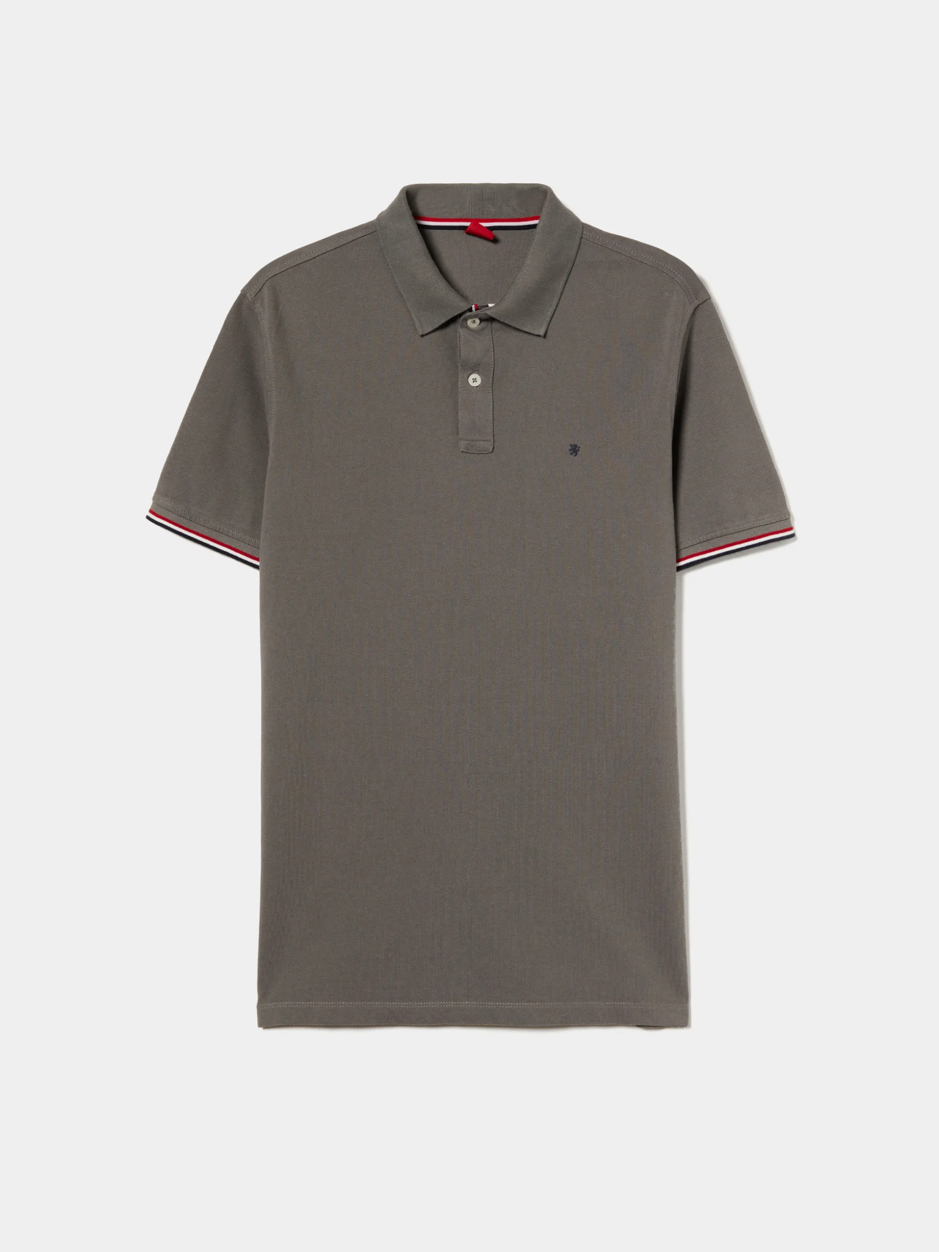 Polo slim fit em algodão