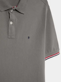 Polo slim fit em algodão