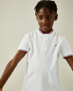 Polo slim fit em algodão